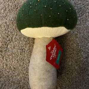 Wondershop Festive Mushroom Ornament - Green and Cream